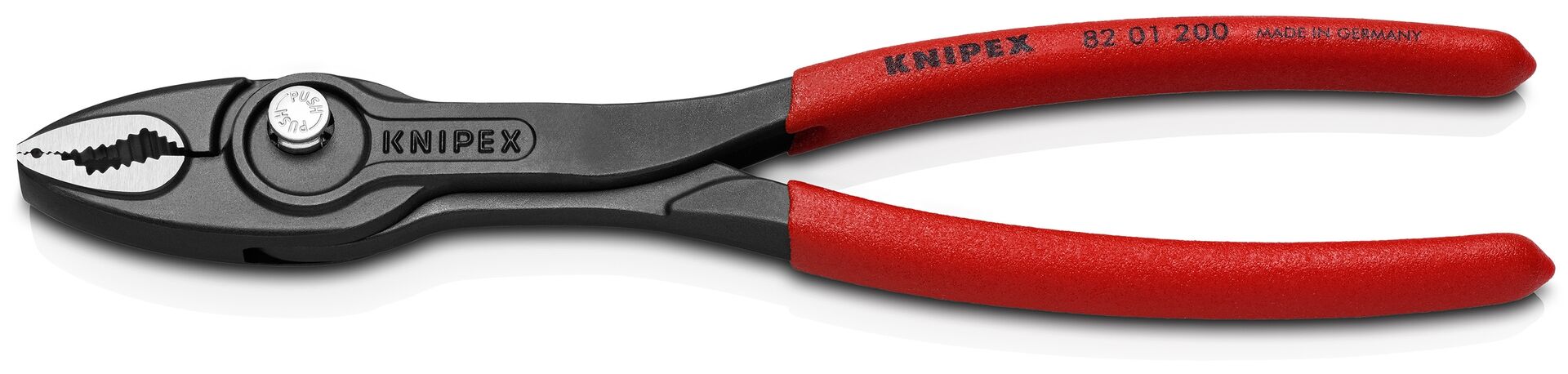 KNIPEX 82 01 200 TwinGrip Frontgreifzange KST überz. atrA 200mm