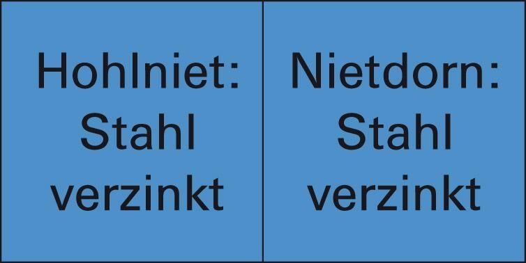 GESIPA Blindniet Stahl Standard Flachrundkopf 3x6mm