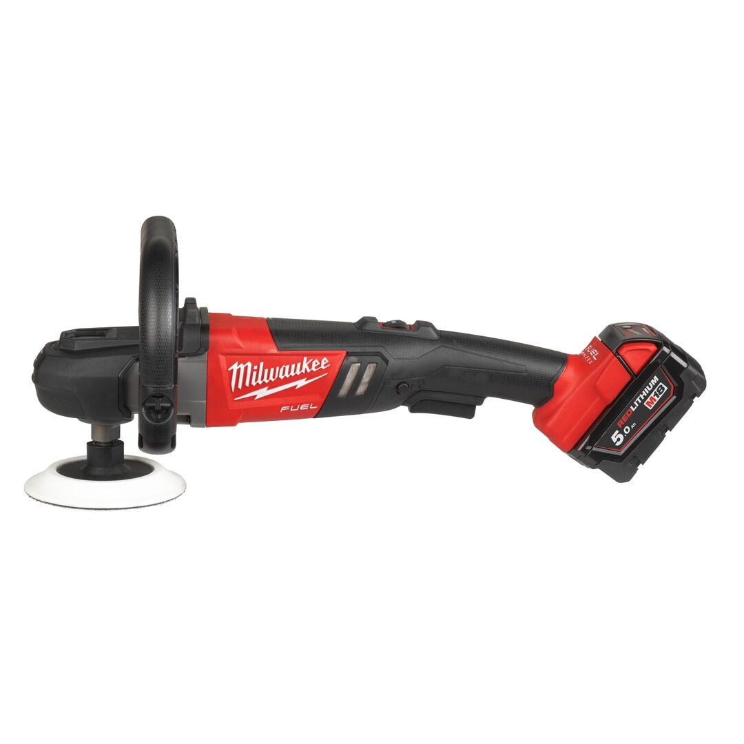 MILWAUKEE Akku-Poliermaschine M18 FAP 2x18V 5Ah Ladegerät HD-Box