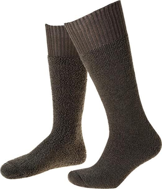 E-TOP Stiefelsocken Vollplüsch grün Gr. 39-41