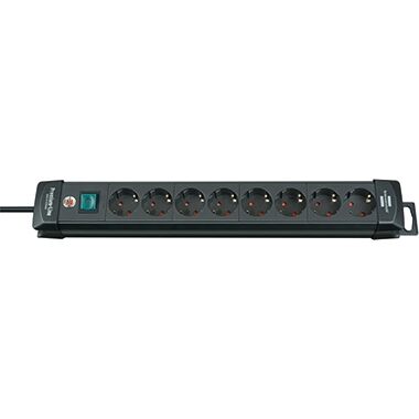 BRENNENSTUHL Steckdosenleiste 8-fach schwarz Premium-Line 1951180100
