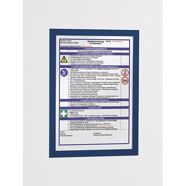 DURABLE Magnetrahmen MAGAFRAME 487207 DIN A4 d.blau 2St./Pack.