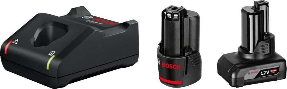 BOSCH Starter Set 12V 1x2Ah 1x4Ah Ladegerät