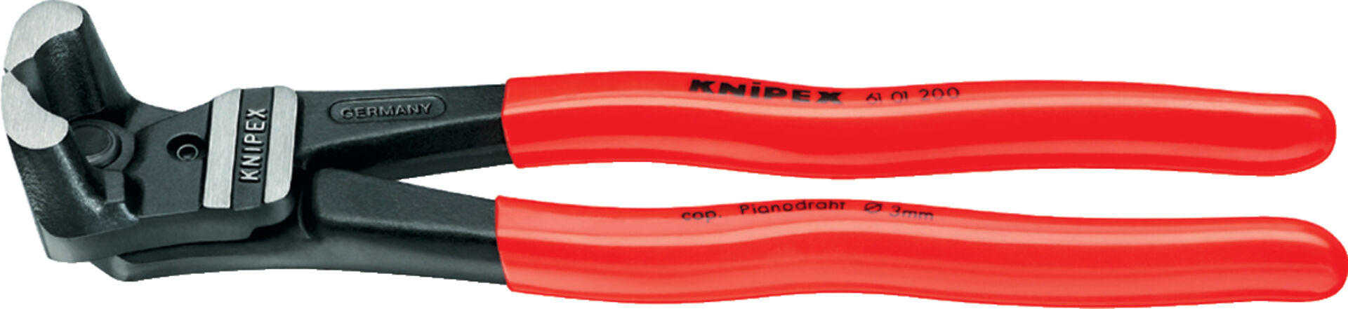 KNIPEX 61 01 200 Bolzen-Vornschneider hochübersetzt schwarz atrA 200mm