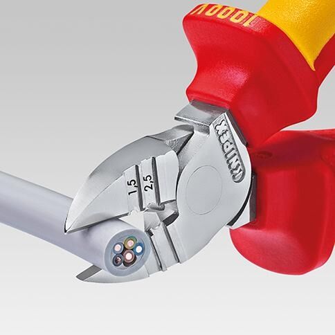 KNIPEX Abisolier-Seitenschneider 160mm isoliert VDE verchromt 14 26 160