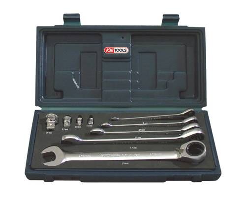 KS TOOLS Ratschenschlüssel Set umschaltbar 9-teilig