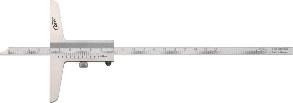 HELIOS PREISSER Tiefenmessschieber gerade 200mm