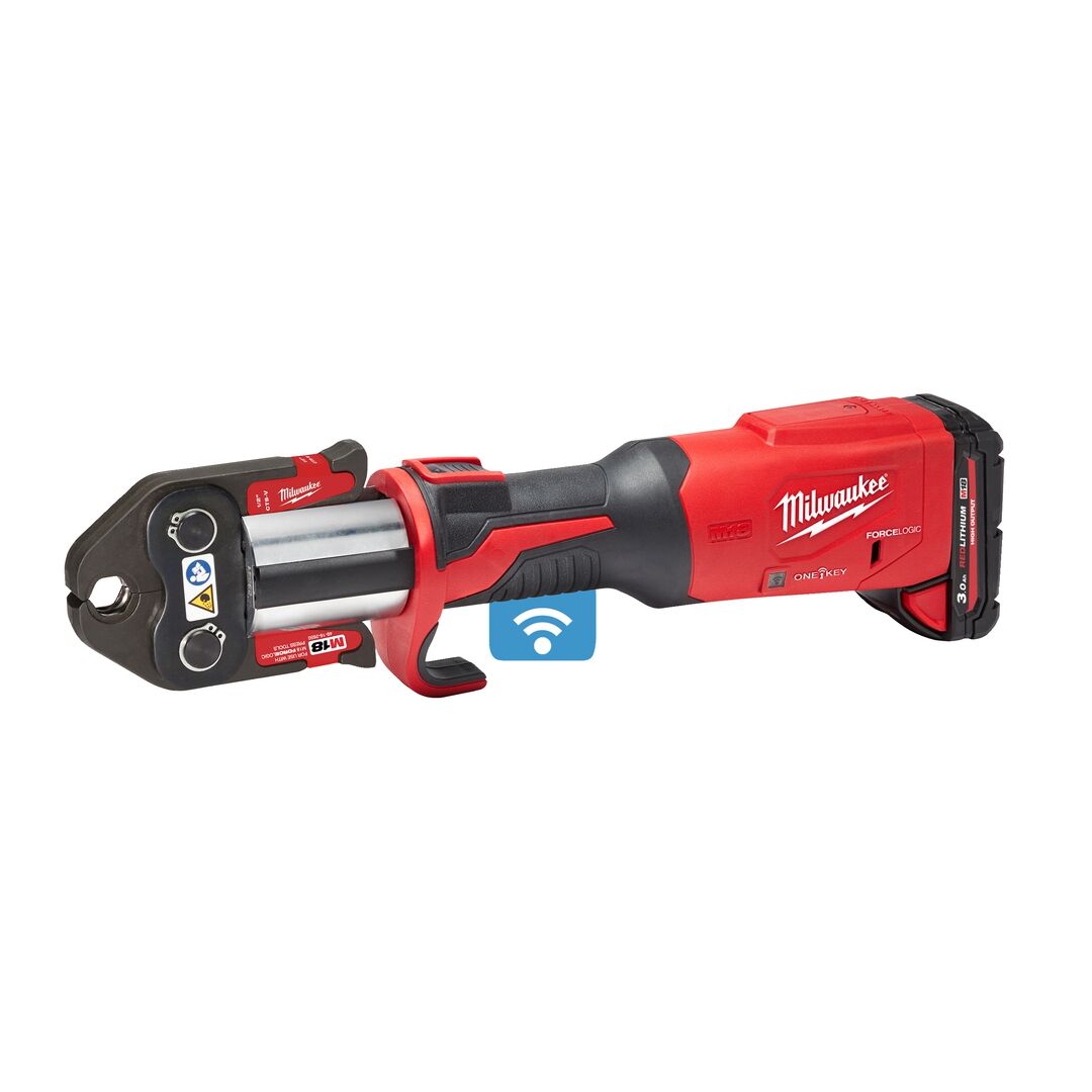 MILWAUKEE Akku-Presswerkzeug Sanitär M18ONEBLHPT-302C 2x3Ah Ladegerät im Koffer