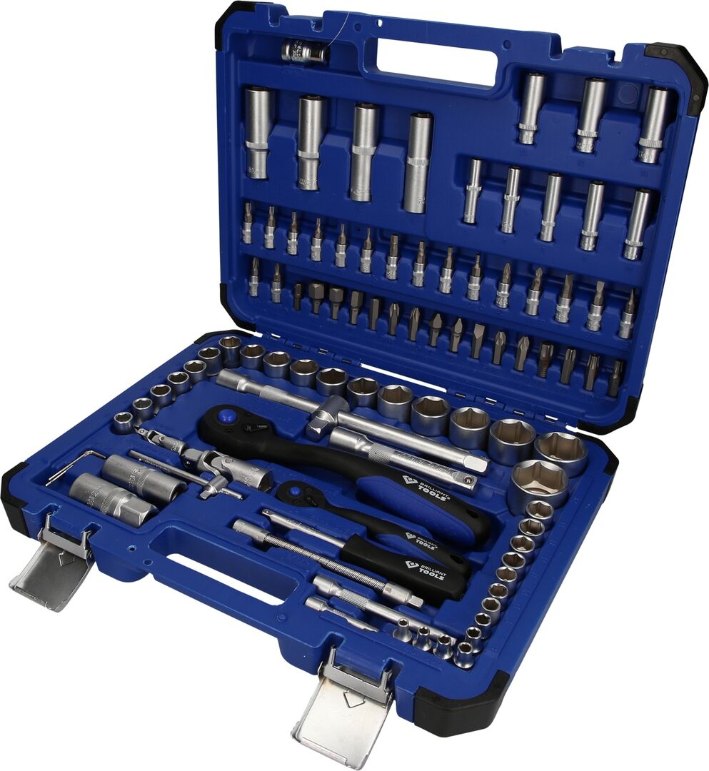 BRILLIANT TOOLS Steckschlüssel Set 1/4" 1/2" 94-teilig