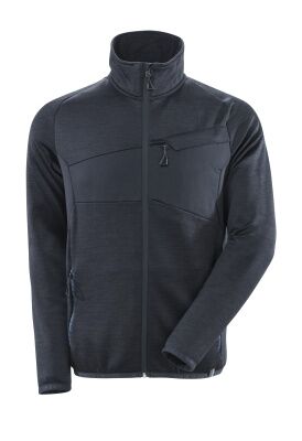 MASCOT Fleece-Pullover Accelerate mit Reißverschluss Gr. 3XL schwarzblau 18103-316