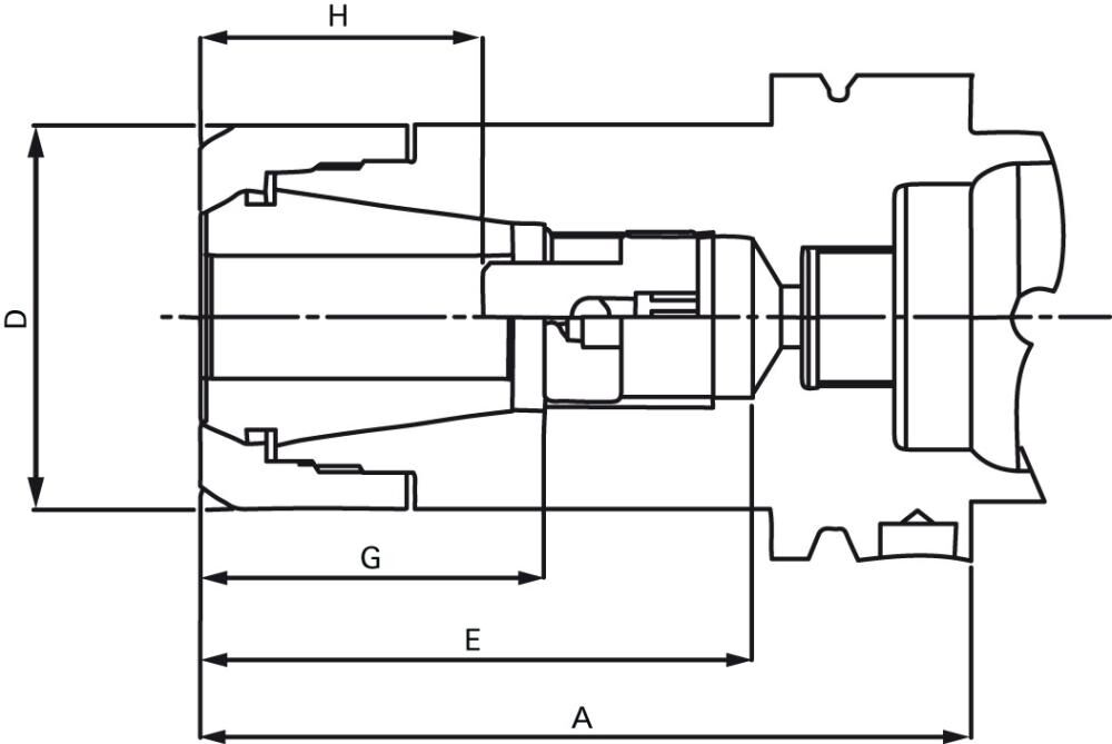 FAHRION Spannzangenfutter CP16 HSK-A 63-160 DIN69893A