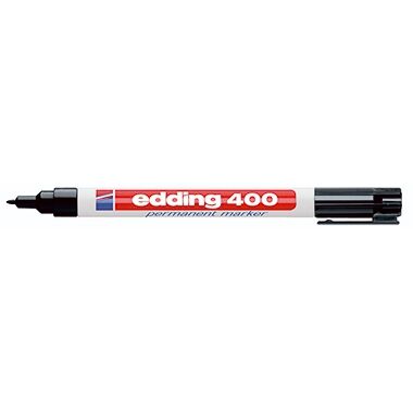 EDDING Permanentmarker 400 4-400001 1mm Rundspitze nachfüllbar schwarz