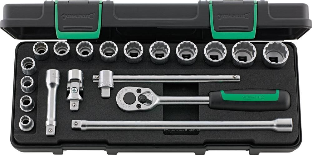 STAHLWILLE Steckschlüssel Set 3/8" 19-teilig 45/14/5I KN
