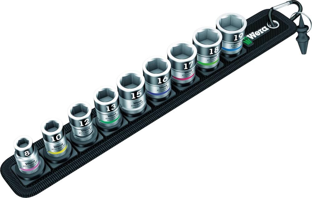 WERA Steckschlüsseleinsatz Set mit Haltefunktion 3/8" 10-teilig