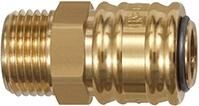 RIEGLER Verschlusskupplung NW 7,2 Messing AG G 1/2"