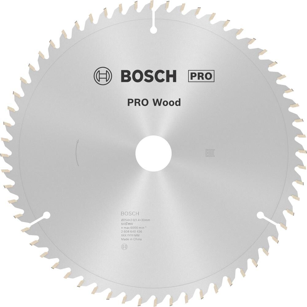 BOSCH Kreissägeblatt Optiline TKB 254x30mm 60 WZ/N SB 2,0 K&G