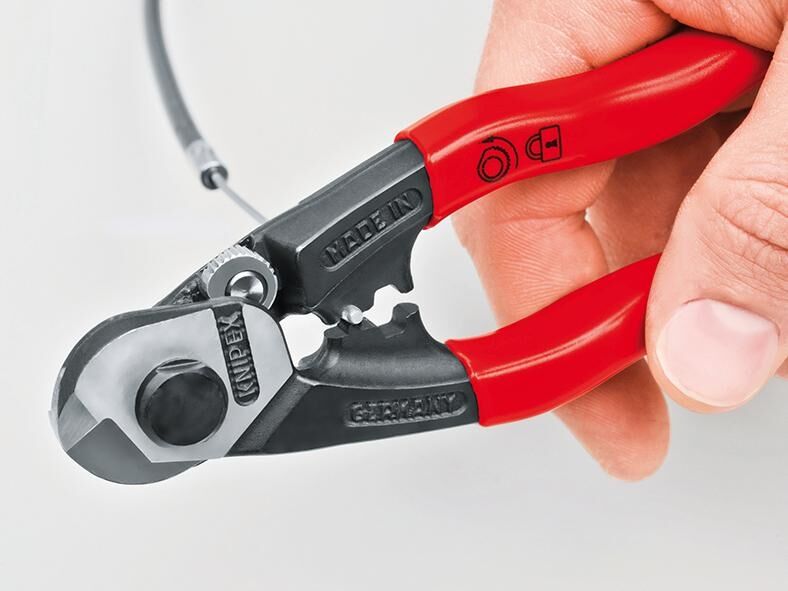 KNIPEX Drahtseilschere 190mm geschmiedet 95 61 190