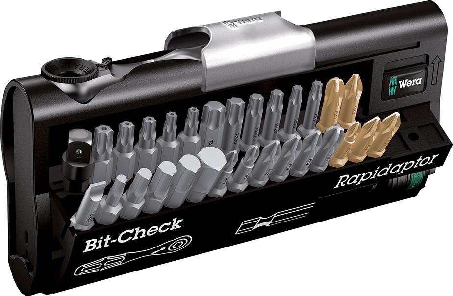 WERA Bitsortiment 31-teilig 1/4" mit Bitratsche
