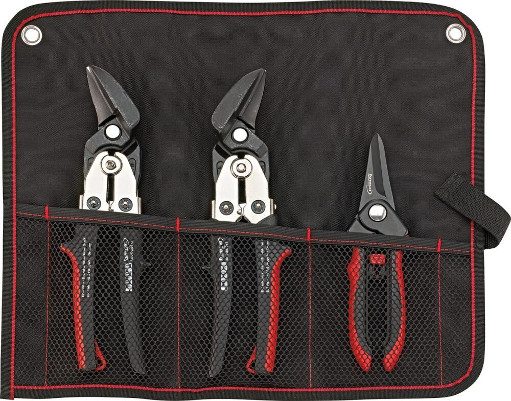 FORMAT Blechschere Set in Rolltasche 3-teilig