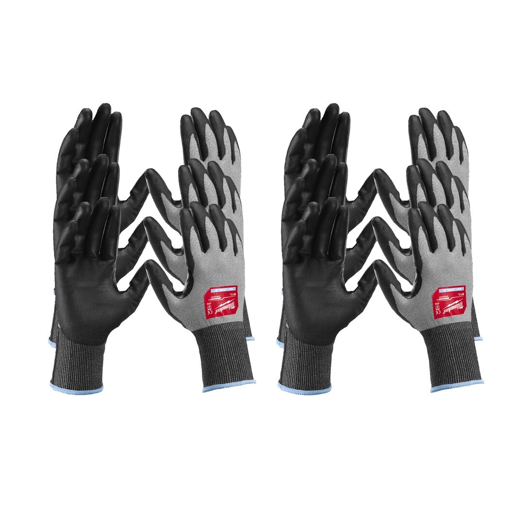 MILWAUKEE Schnittschutzhandschuhe HI-DEX Klasse B Gr. 10 XL VE 12