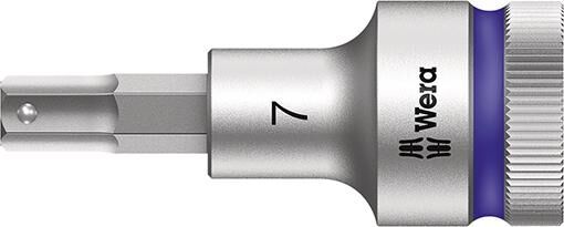 WERA Schraubendrehereinsatz 1/2" 7x60mm sechskant Haltefunktion