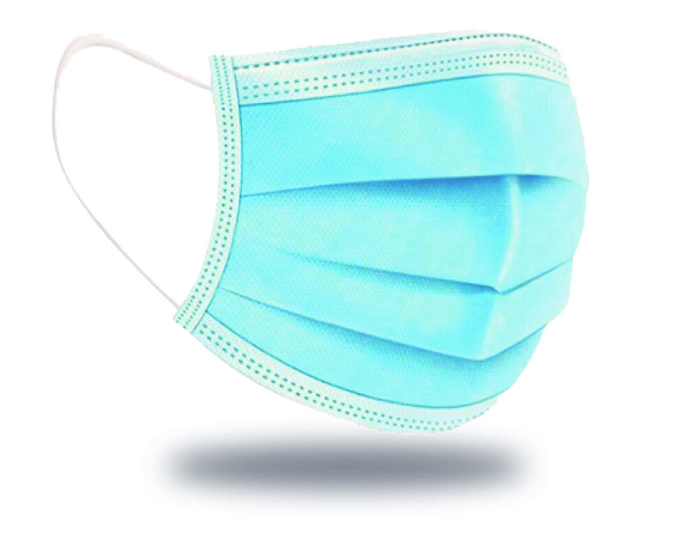 SIEGMUND CARE Einwegmaske 3-lagig 17,5x9,5cm blau CE Typ IIR mit Ohrbändern EN14683:2019