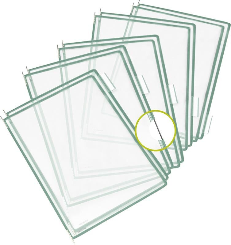 TARIFOLD Sichttafel A4 grün 50mm Pckg. a 10St.