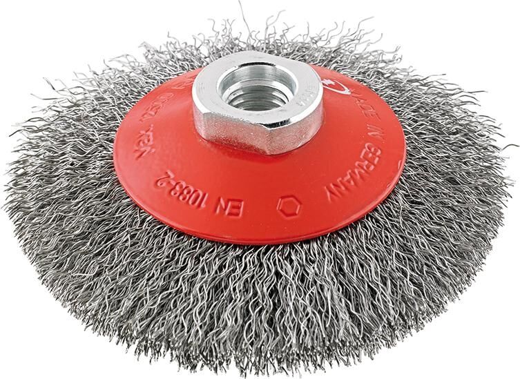 FORMAT Kegelbürste Stahldraht M14 100x0,30mm gewellt