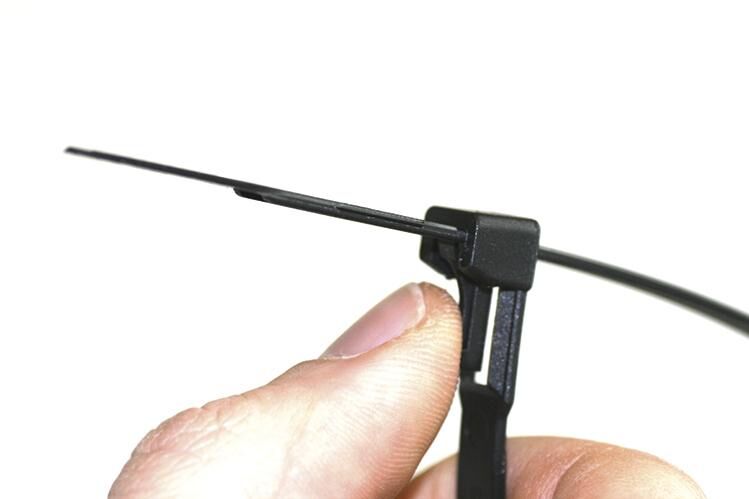 SAPI SAPISELCO Kabelbinder Nylon lösbar schwarz 100St. 280x7,5mm