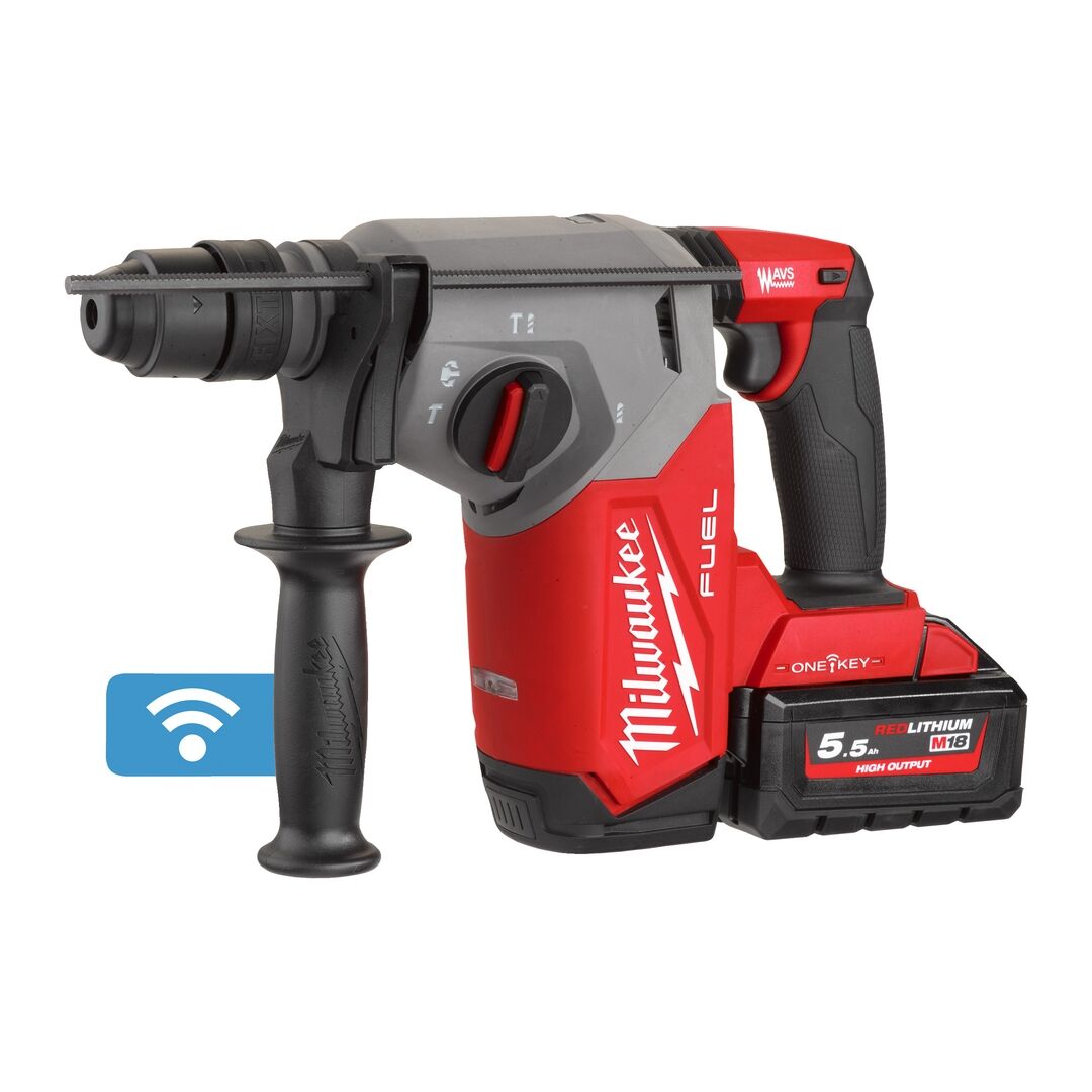 MILWAUKEE Akku-Kombihammer M18 ONEFHX-552X 2x18V 5,5Ah Ladegerät
