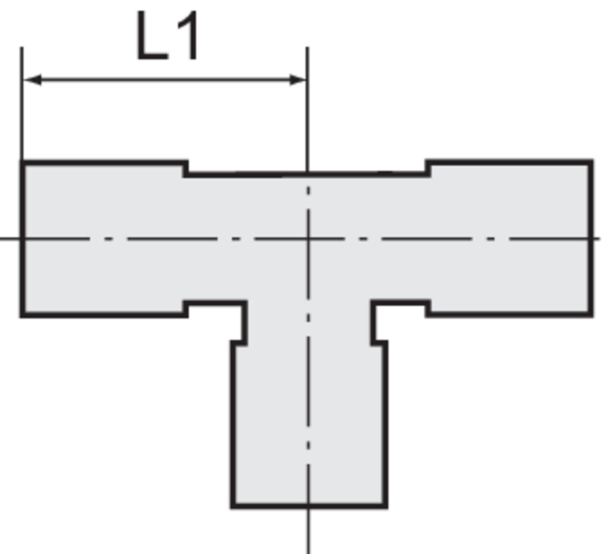 RIEGLER T-Steckverbindung B-Serie Kunststoff D6
