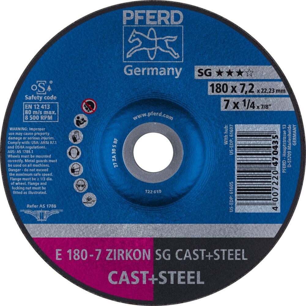 PFERD Schruppscheiben E 178-7ZA 30 S SG