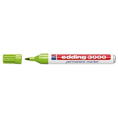 EDDING Permanentmarker 3000 Rundspitze 1,5-3mm hellgrün