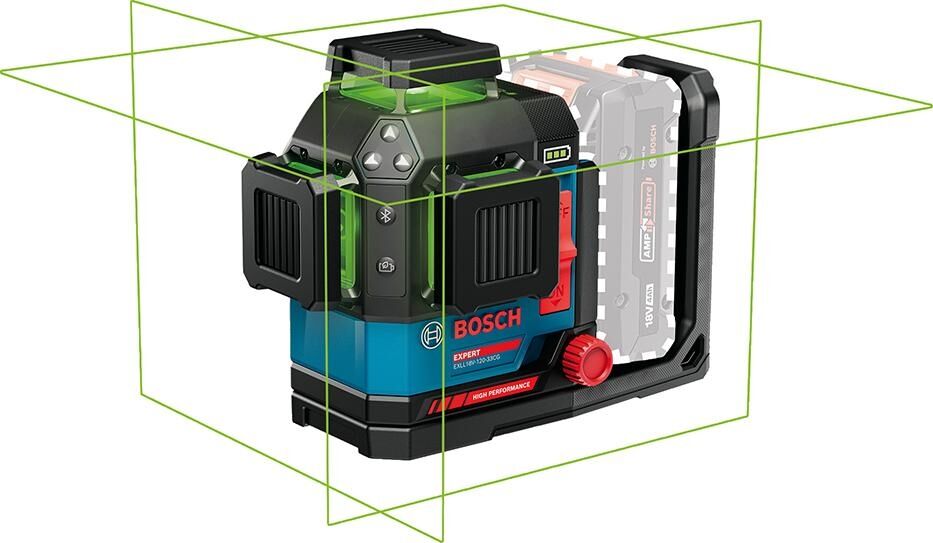 BOSCH EXPERT Linienlaser EXLL18V-120-33CG, DK20, L-BOXX