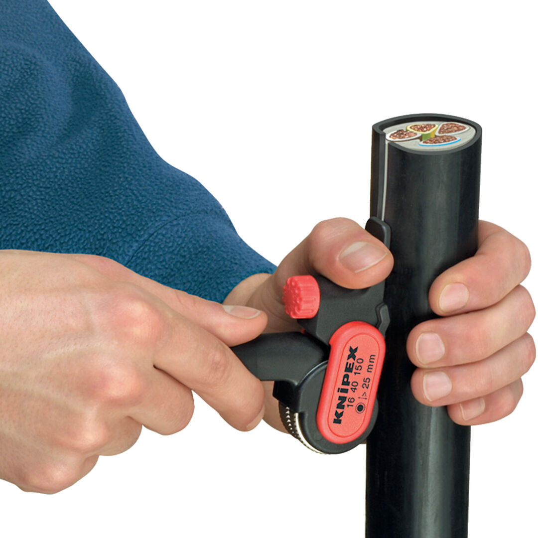 KNIPEX 16 40 150 Abmantelungswerkzeug glasfaserverstärktes Polyamid 150mm