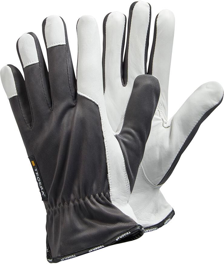 TEGERA Schutzhandschuhe 115 Gr. 9 Nappaleder grauer Rücken
