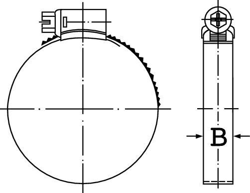 IDEAL Schlauchschelle 9 W1 Spannbereich 40-60mm