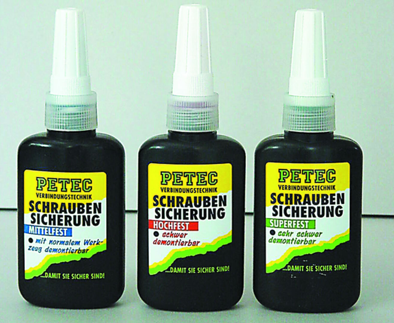 PETEC Schraubensicherung mittelfest 91010 Blau 10G-Flasche