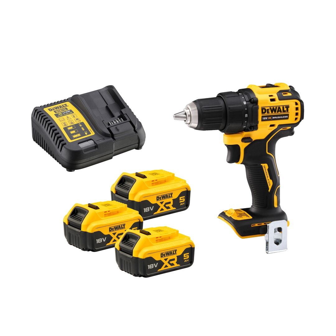 DEWALT Akku-Bohrschrauber DCD708P3T-QW 18V 3x5Ah