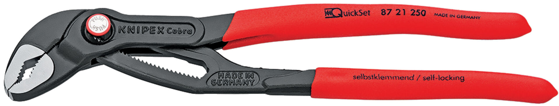 KNIPEX 87 21 300 Cobra QuickSet Hightech-Wasserpumpenzange atrA 300mm