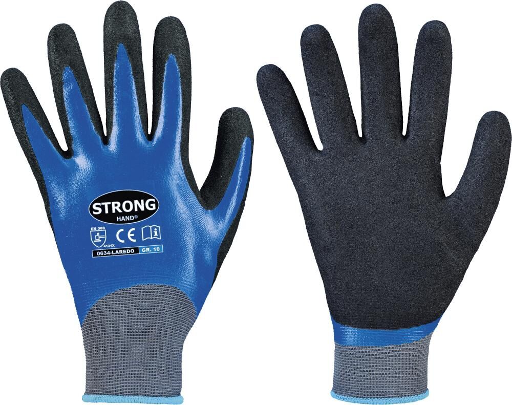 STRONGHAND Strickhandschuh Laredo Nitril Gr. 10