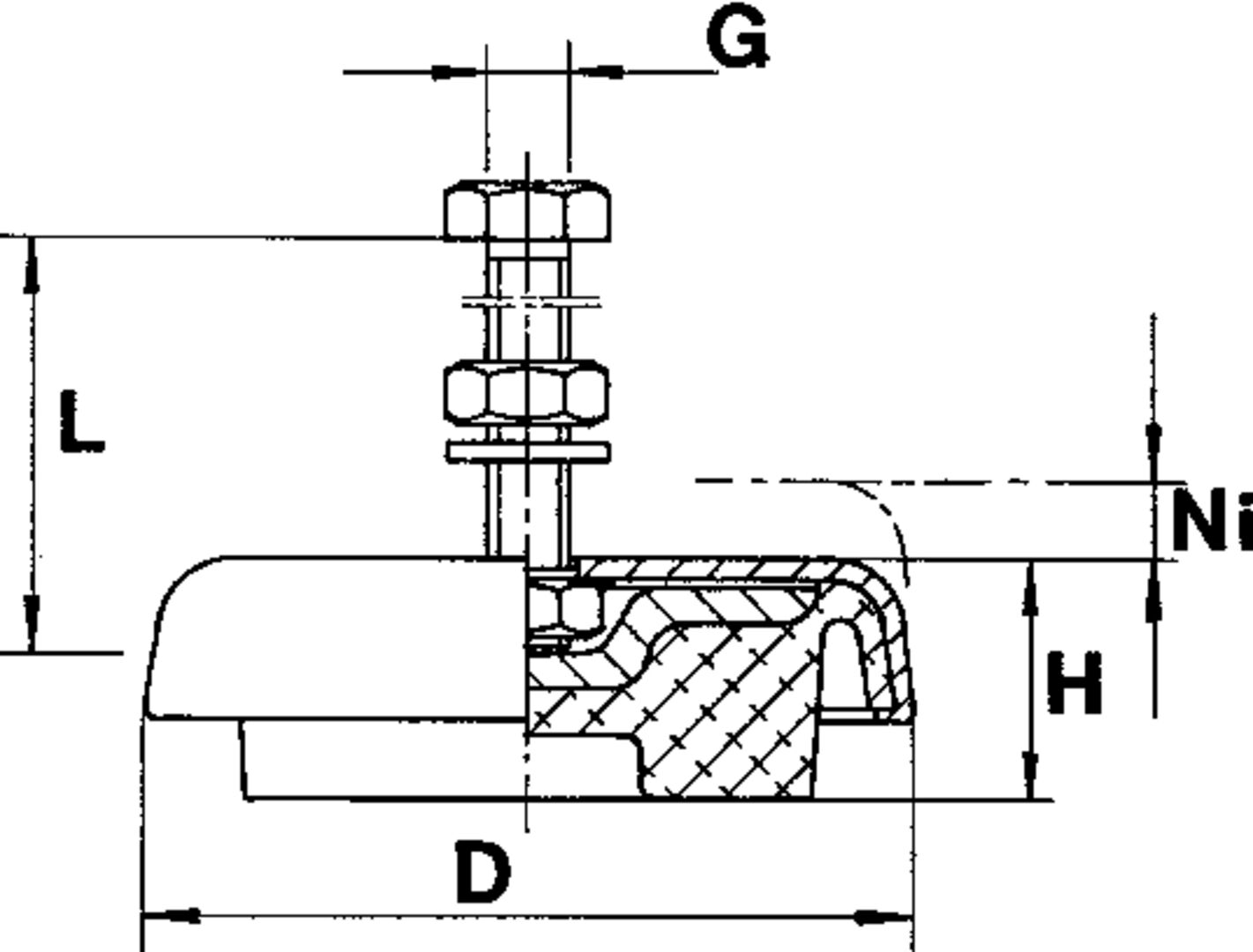 LEVEL-MOUNT Maschinenaufstellelemente 600Kg