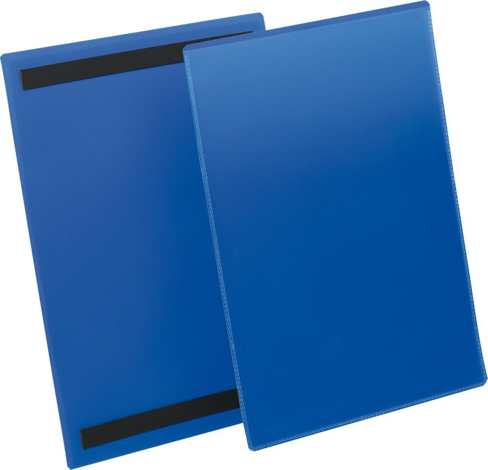 DURABLE Kennzeichnungstasche 174407magnet. A4 hoch d.bl 50St./Pack.