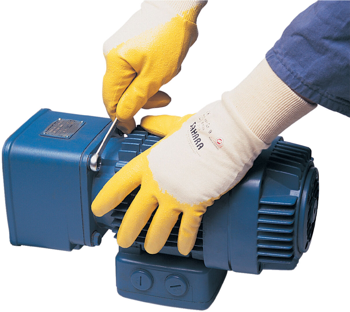 KCL Montage-Handschuh Sahara 100 Gr. 8 Nitril gelb