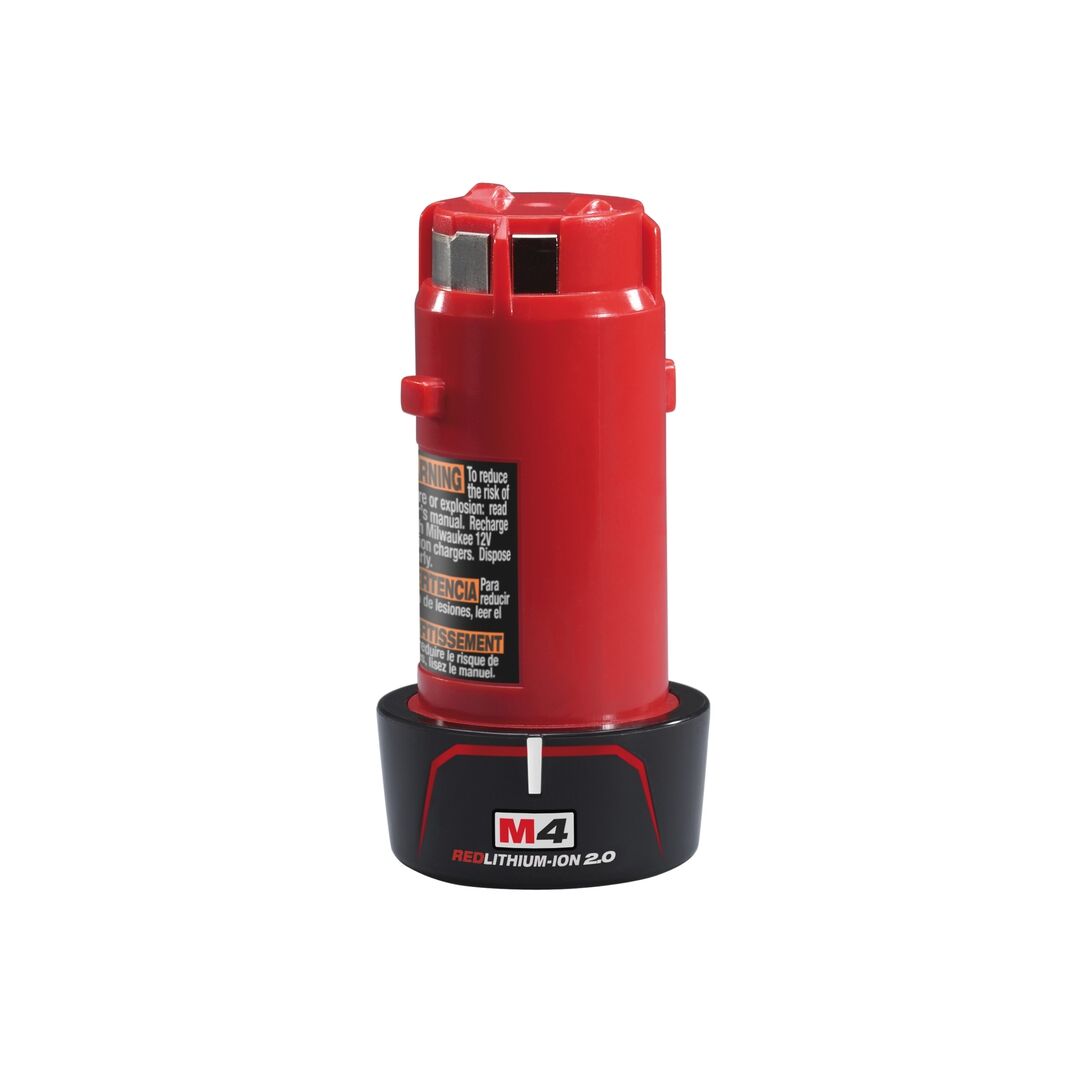 MILWAUKEE Akku M4 B2 4V 2Ah Li-Ion Red