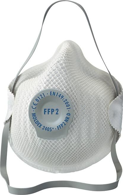 MOLDEX Atemschutzmaske 2405 FFP2 NR D mit Klimaventil der Klassiker
