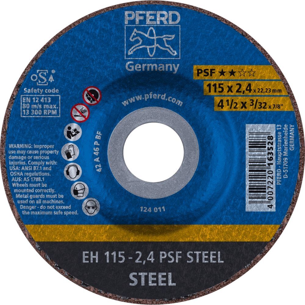 PFERD Trennscheibe PS-Forte EH 115x2,4x22,23mm A46 P PSF
