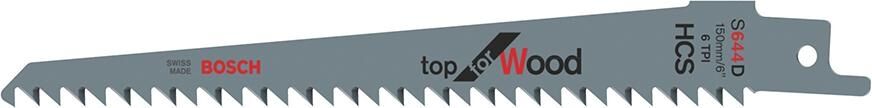 BOSCH Säbelsägeblatt Top for Wood S 644 D 5 Stück