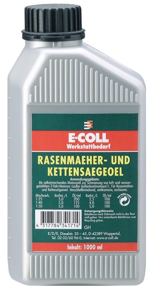 E-COLL Rasenmäher- & Ketten- sägenöl 1L