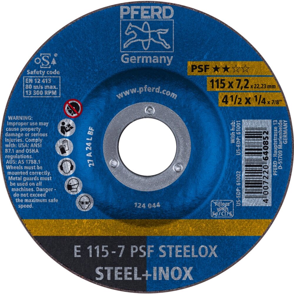 PFERD Schruppscheiben E 115-7 A 24L PSF